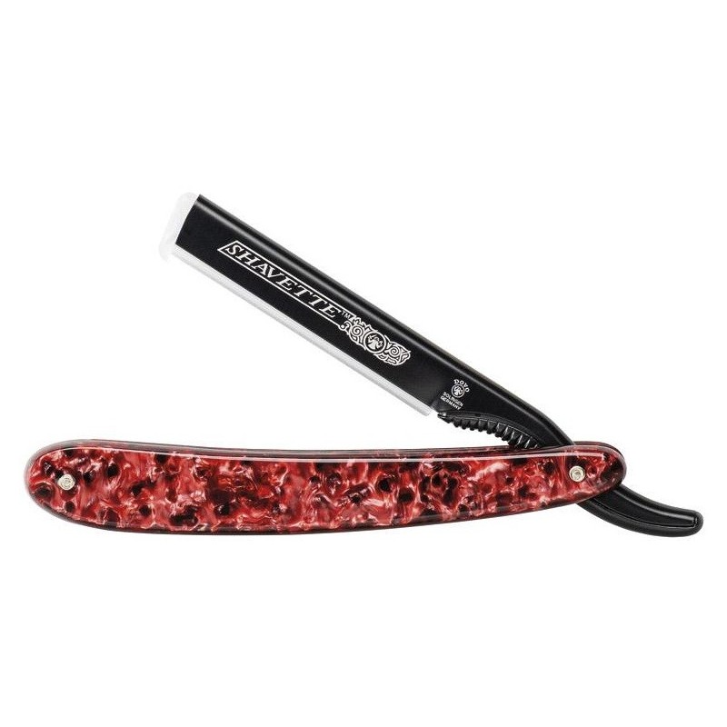 Shavette Dovo rouge alu noir