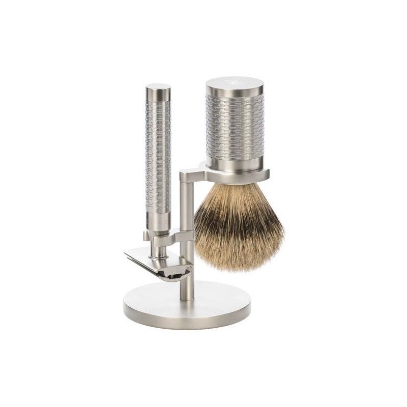 Set 3 pièces Mühle Rocca inox brossé sécurité pur argenté