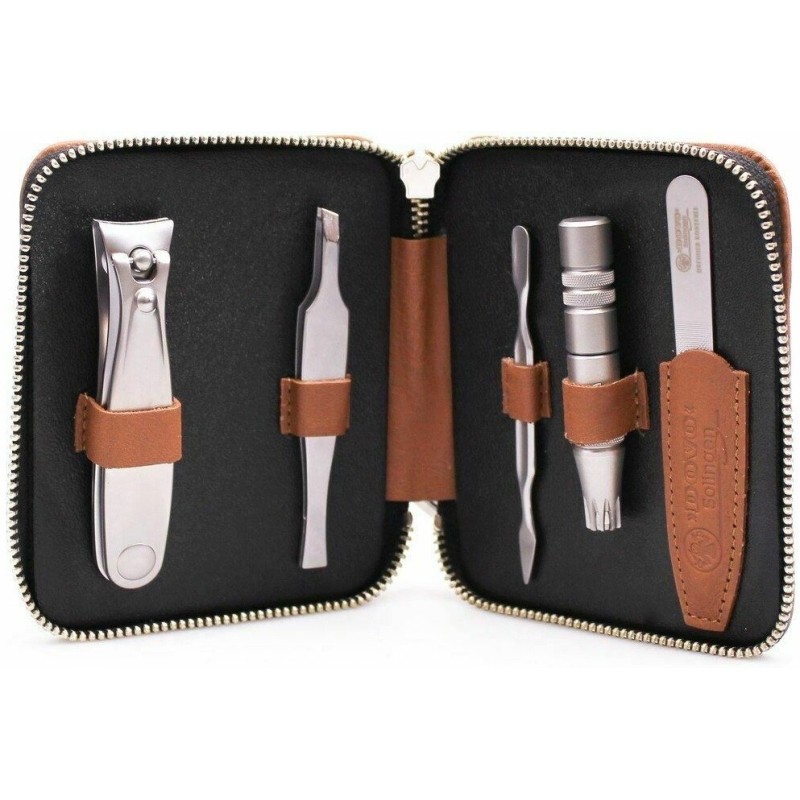 Trousse manucure Dovo marron