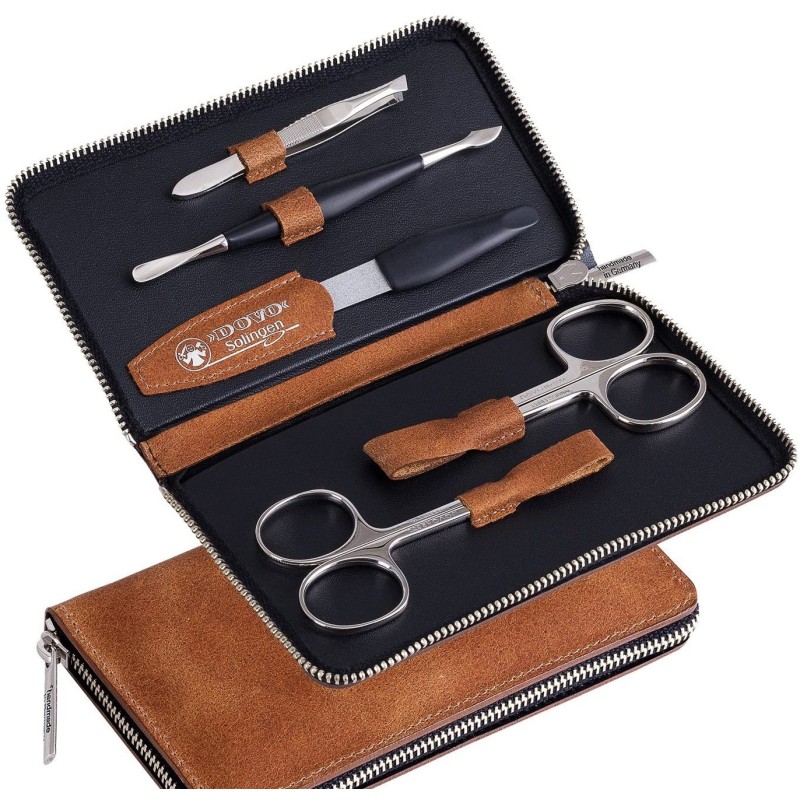 Trousse manucure Dovo marron