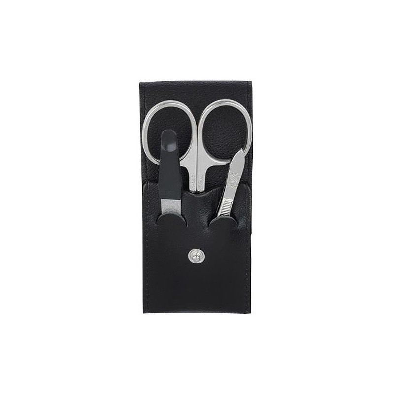 Trousse manucure cuir noir Dovo