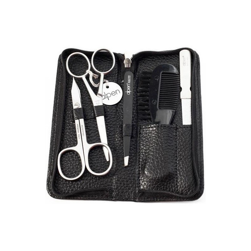 Trousse manucure moustache barbe Alpen 5 pièces